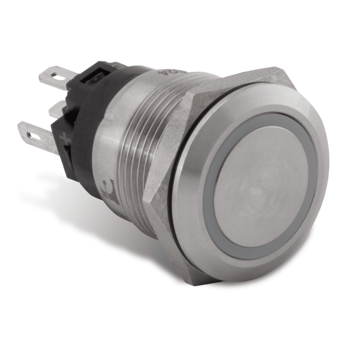 Push Button Switch, Blue Halo | AV10040B