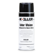 Moeller spray paint can for outboard and stern drive marine products on a white background