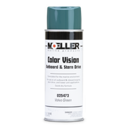 Moeller's Volvo Green marine spray paint can on a white background