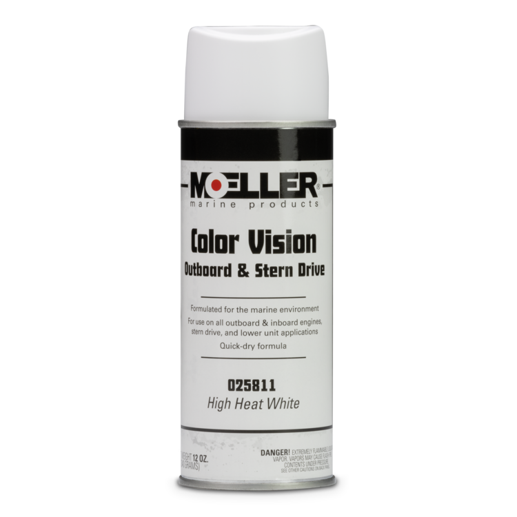 Moeller marine spray paint can on a white background