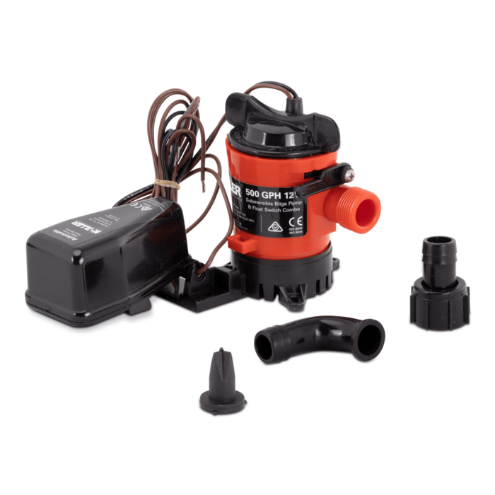 Cartridge Bilge Pump Float Switch Combo 500 GPH | 053025-10