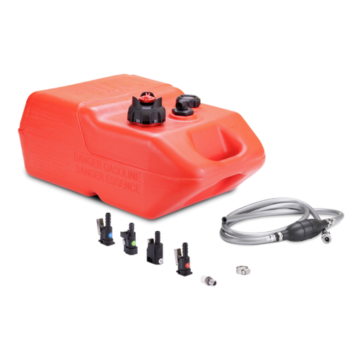 A Moeller 6 gallon all-in-one portable fuel tank kit on a white background
