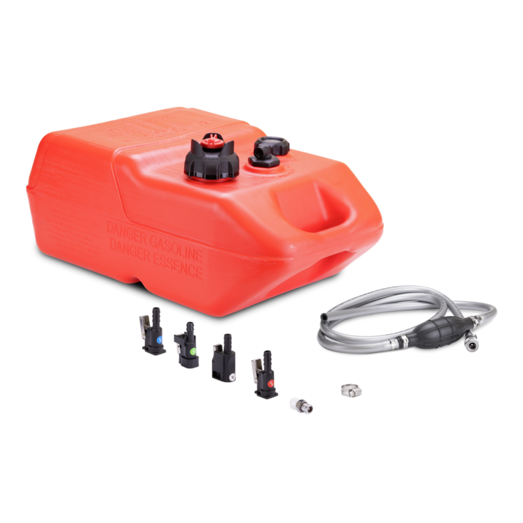 A Moeller 6 gallon all-in-one portable fuel tank kit on a white background