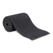Roll of gray Sierra trailer bunk carpet on a white background