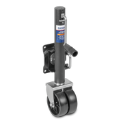 dual-wheel trailer jack with Sierra brand label on a white background