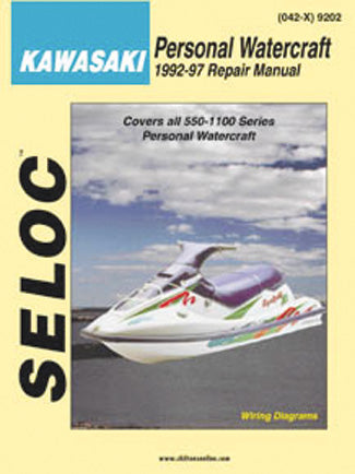 Cover of Seloc Kawaski Personal Watercraft with jet ski on yellow background