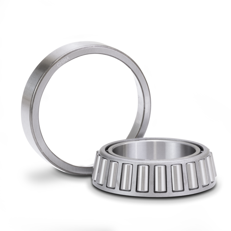 Metal carrier bearings on a white background