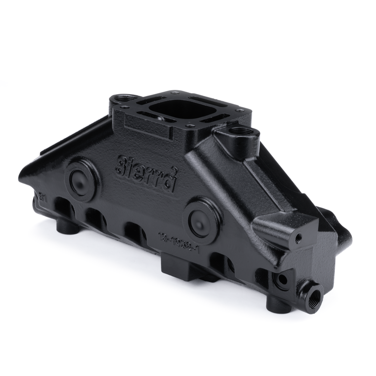 Black Sierra manifold on a white background