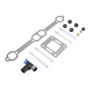 Sierra exhaust manifold mounting hardware on a white background