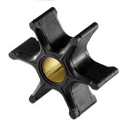 Black impeller on a white background
