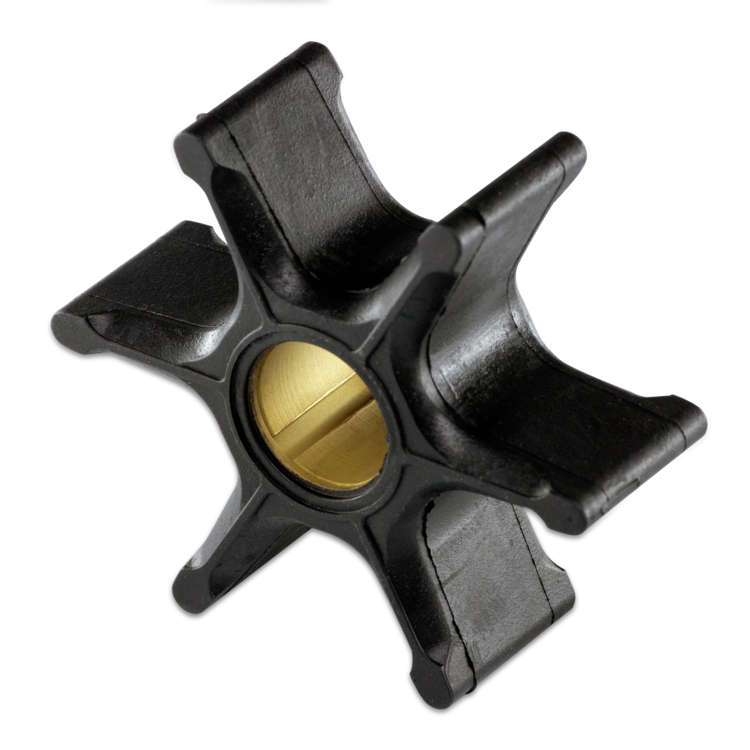 Black impeller on a white background