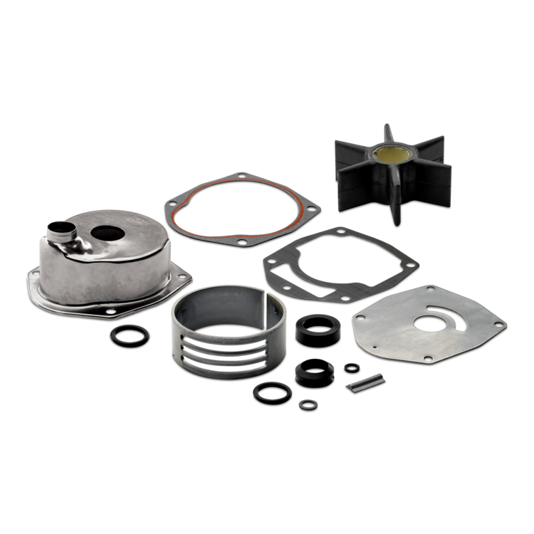 Sierra marine 18-3570 water pump repair kit parts on a white background