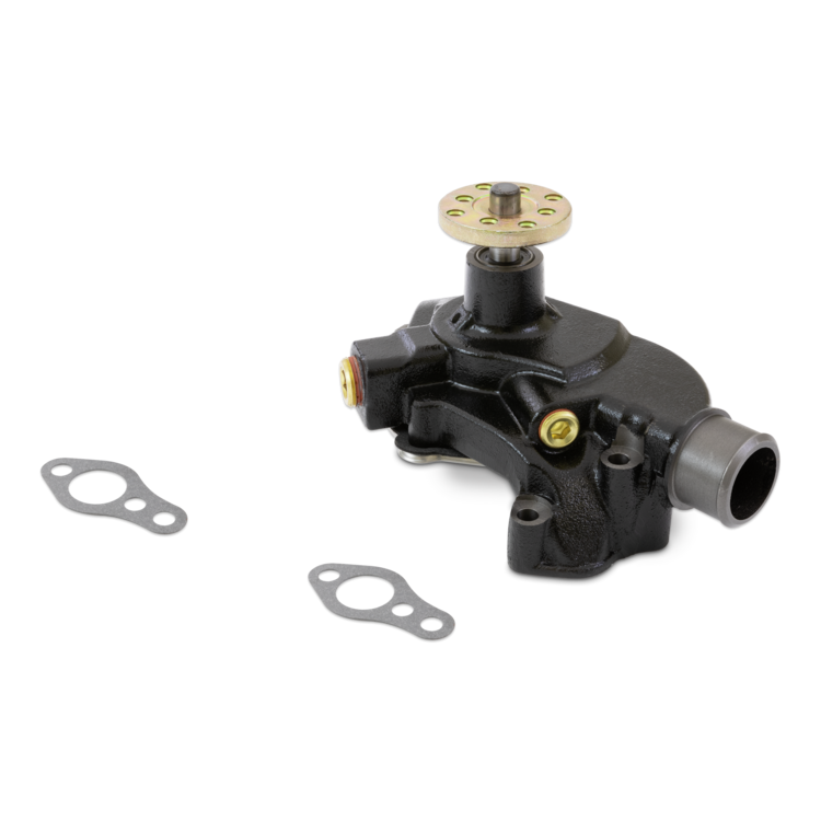 Mechanical water pump with gaskets on a white background