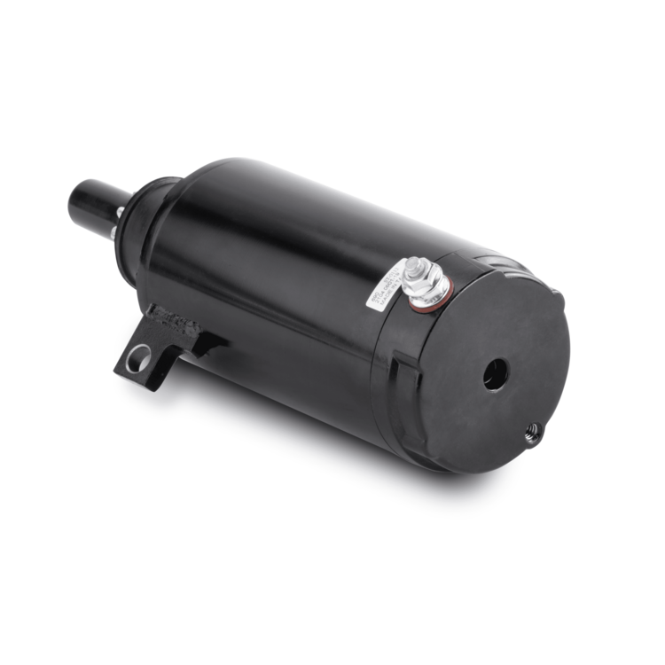A black 18-5634 Sierra starter on a white background