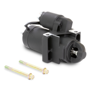 Sierra boat engine starter with two screws on a white background