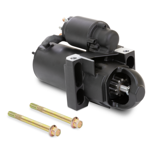 Boat engine starter with two screws on a white background