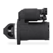 Profile of a black Sierra 18-6962 marine starter on a white background