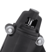 Close-up of the teeth on a Sierra marine starter on a white background