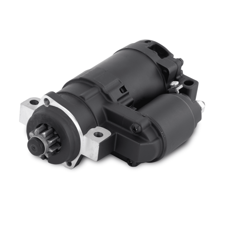 Black 18-6964 Sierra starter on a white background