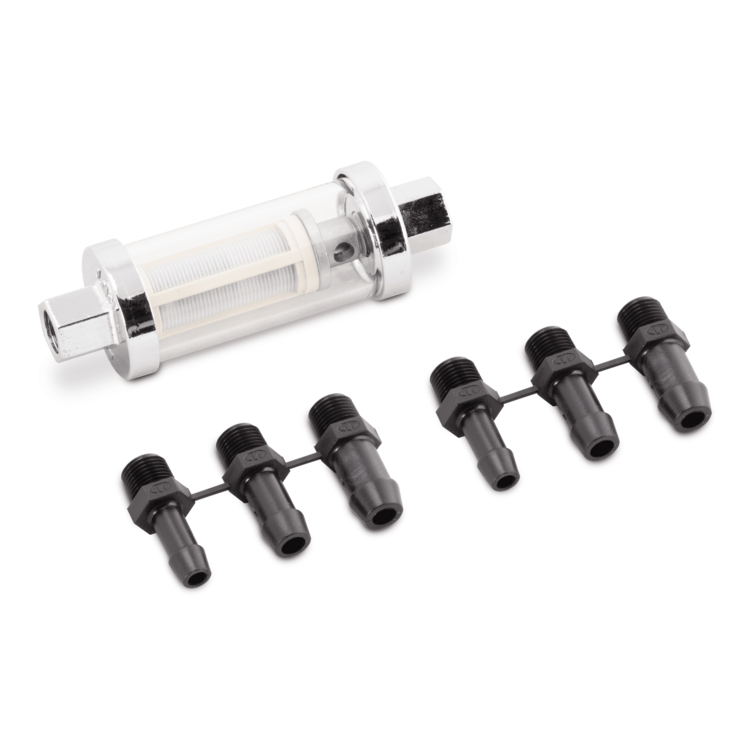 Sierra 18-7790-1 fuel filter kit components on a white a background