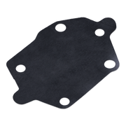 A fuel pump diaphragm with four pre-drilled circular holes, shown on a plain white background.