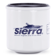 Sierra marine oil filter canister on a white background