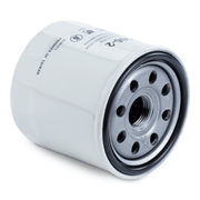 Oil filter on a white background