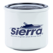 White oil filter with 'Sierra' branding on a white background