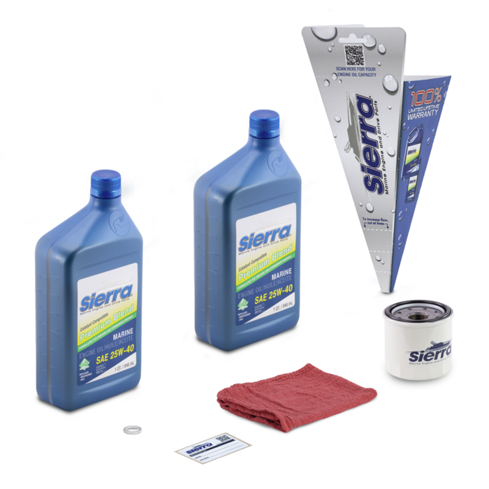 Oil Change Kit: Mercury 25-30HP EFI 2006-Current