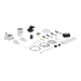 Collection of aftermarket mercury marine parts and filters on a white background