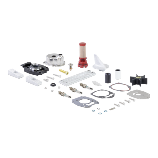 Collection of Sierra aftermarket Mercury marine parts on a white background