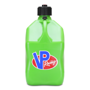Green VP Racing jug with a black cap on a white background