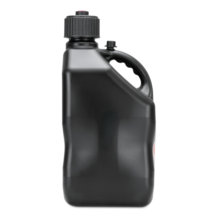 Black utility jug on a white background