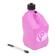 Pink VP Racing container with black cap and white nozzle on a white background