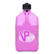 Pink VP jug with black cap on a white background