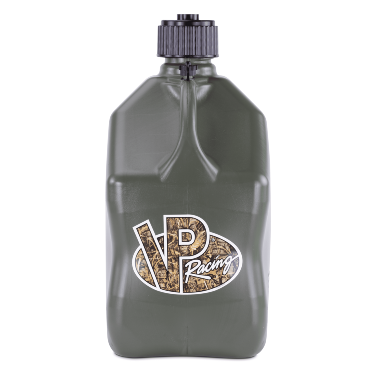 Dark green VP Racing jug on a white background