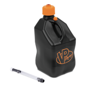 Black VP Racing jug with orange cap and VP Racing logo on a white background