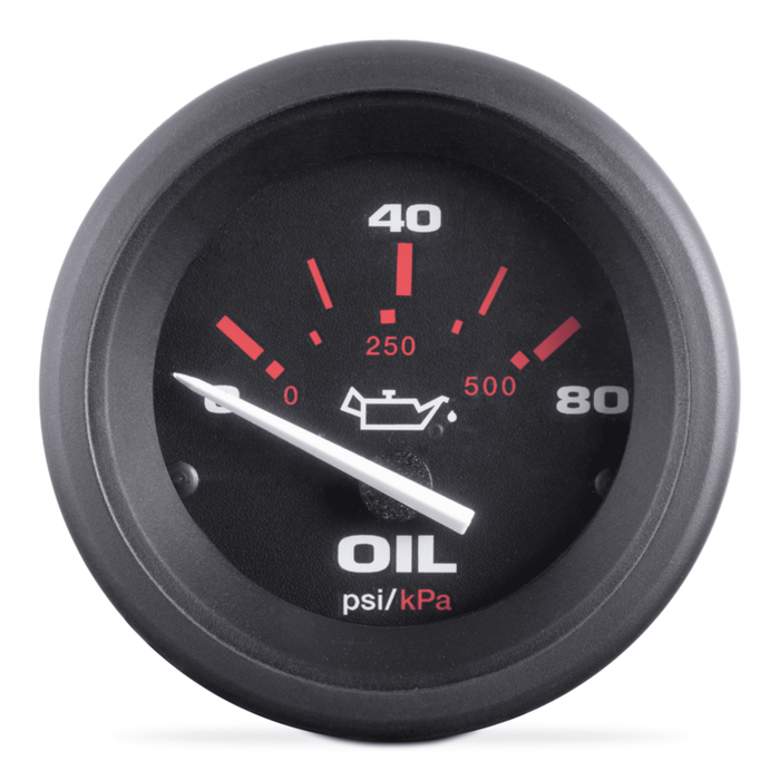Oil Pressure Gauge, Amega 2" 0-80 PSI