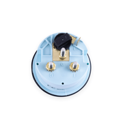 Back view of a 58862P Sierra water temperature gauge on a white background 