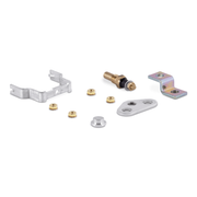 Sierra water temperature gauge mounting hardware including brackets and bolts on a white background