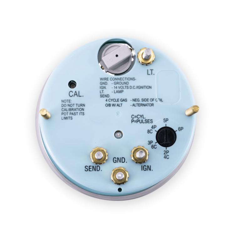 Tach 4K/Hourmeter Lido 3" Diesel Alt