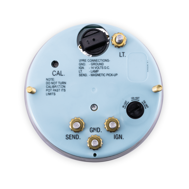Tach 4K/Hourmeter Lido 3" Diesel Mag