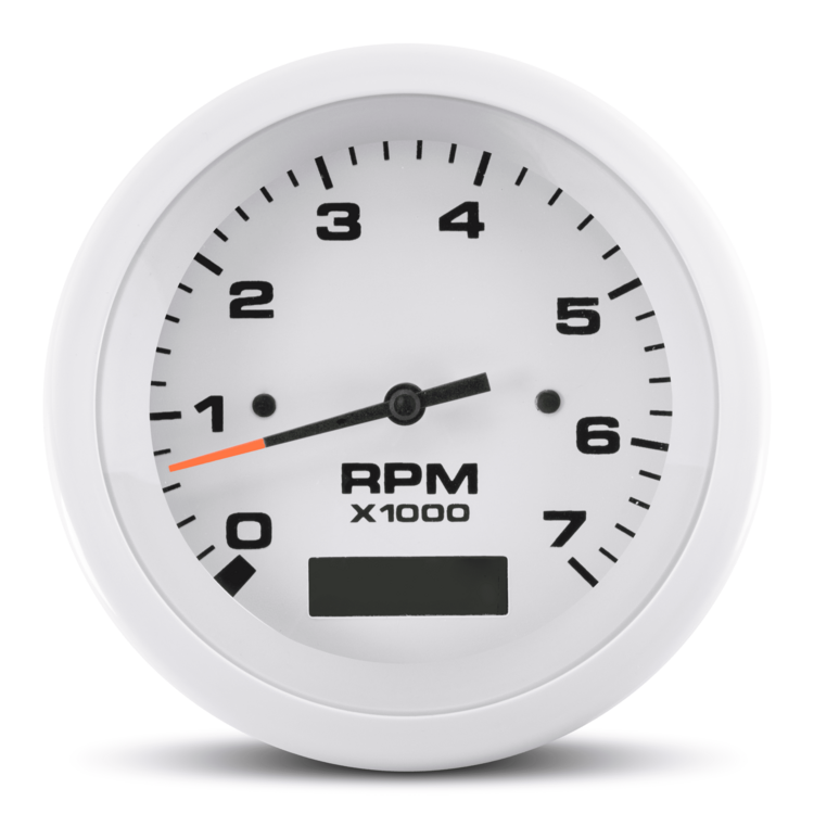 Tach 7K/Hourmeter, Arctic 3"