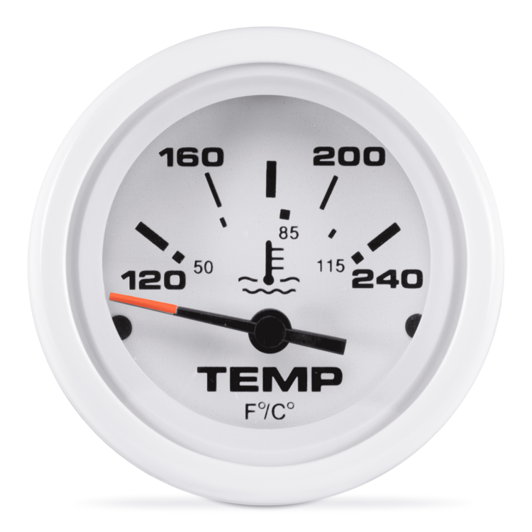 Water Temperature Gauge, Arctic 2" I/O-IB
