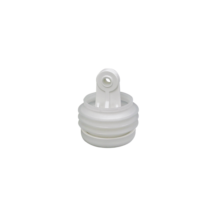 White plastic Dometic toilet component on a white background