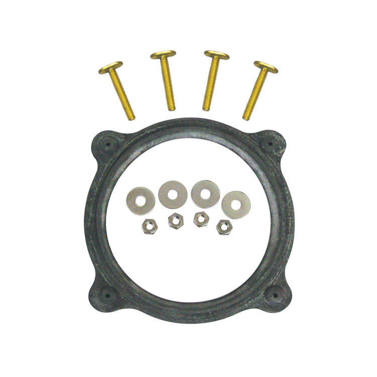 Gasket set with screws on a white background