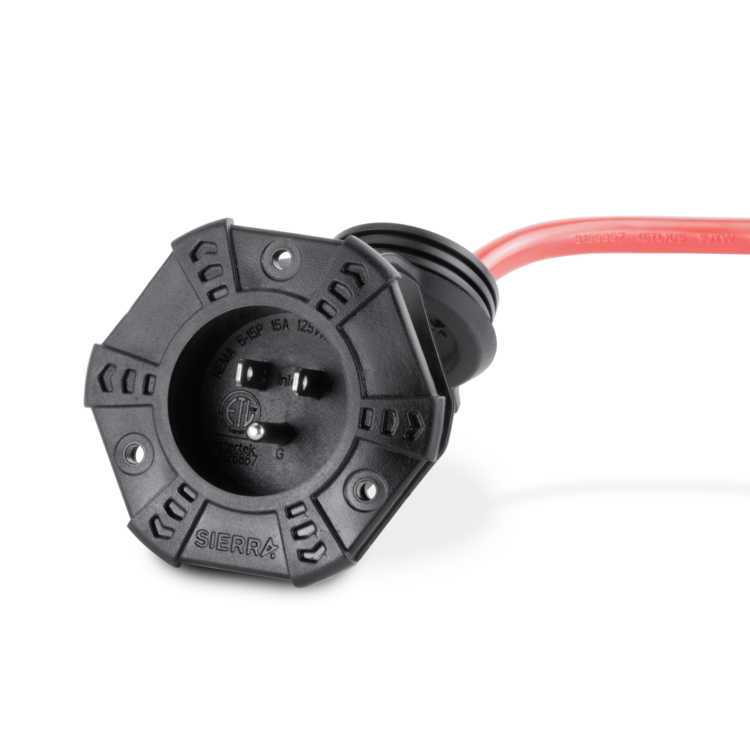 AC Inlet Port with 12' Extension Cord