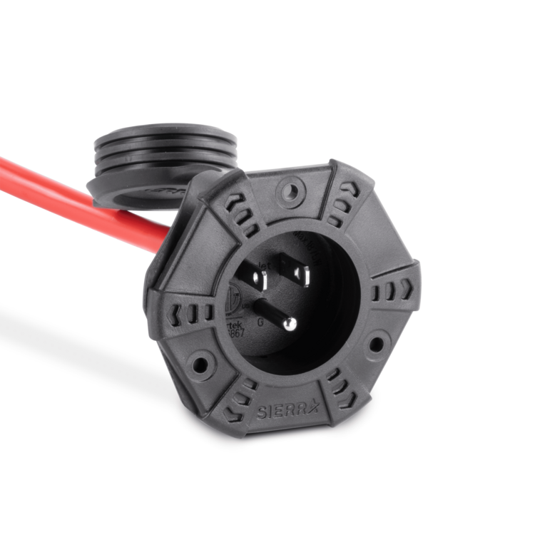 AC Inlet Port with Twin 18" Extension Cord