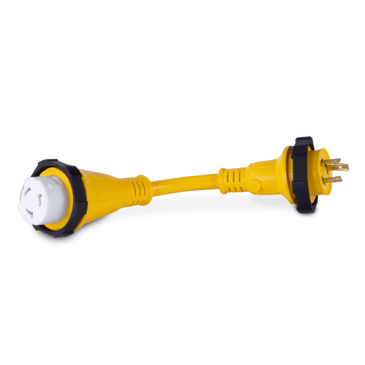 Pigtail Adapter, 30A 125V (L5-30P)
Male to 50A 125/250V (SS2-50R)Female