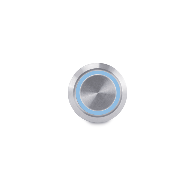Push Button Switch, Blue Halo | AV10030B